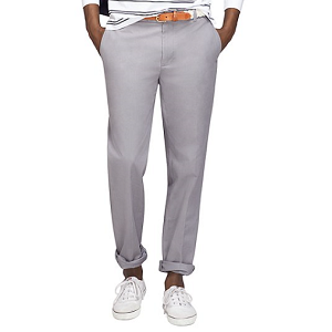 Milano Fit Vintage-Finish Chinos - Grey